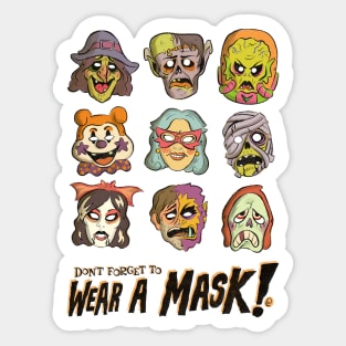 Don’t Forget to Wear a Mask! Sticker